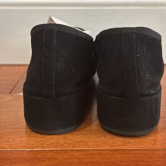 Thierry Rabotin Ziggy Black Suede Wedge Loafers Slip-Ons Size 37 - Picture 4 of 9